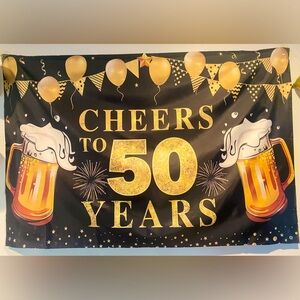 Perfect Condition 50th Celebration Backdrop